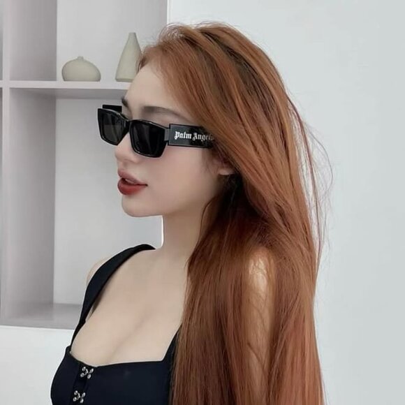 Palm Angels PERI002 PALM 3449 Rectangle Sunglasses - Purple/Blue Gradient - Picture 2 of 10